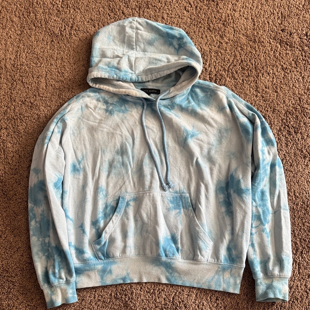 Pacsun Light Blue Tie-Dye Sweater